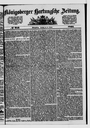 Königsberger Hartungsche Zeitung on Oct 29, 1861