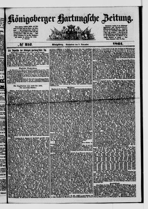 Königsberger Hartungsche Zeitung vom 02.11.1861