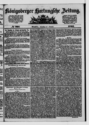 Königsberger Hartungsche Zeitung vom 07.11.1861