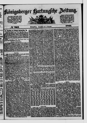 Königsberger Hartungsche Zeitung vom 09.11.1861