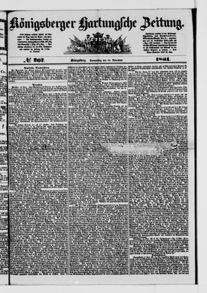 Königsberger Hartungsche Zeitung on Nov 14, 1861