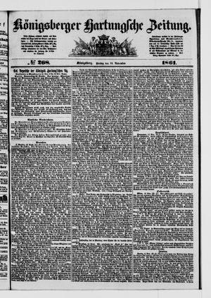 Königsberger Hartungsche Zeitung vom 15.11.1861