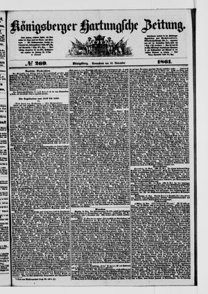 Königsberger Hartungsche Zeitung vom 16.11.1861