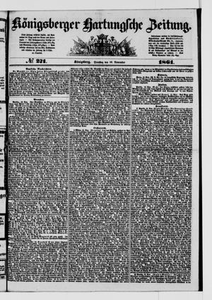 Königsberger Hartungsche Zeitung on Nov 19, 1861