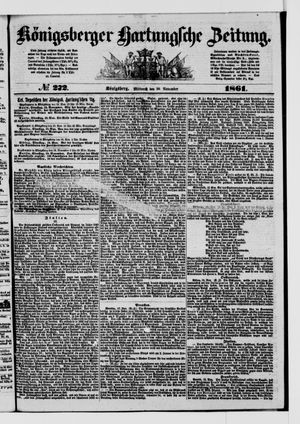 Königsberger Hartungsche Zeitung vom 20.11.1861