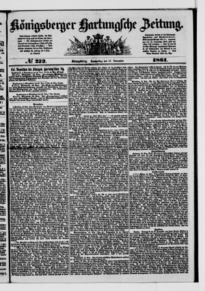 Königsberger Hartungsche Zeitung on Nov 21, 1861