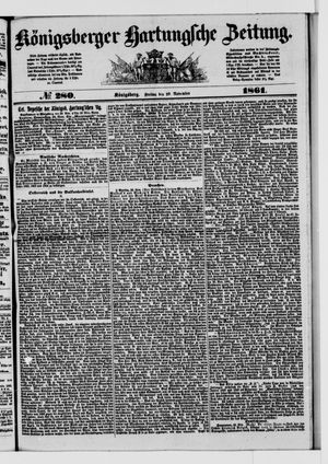 Königsberger Hartungsche Zeitung on Nov 29, 1861