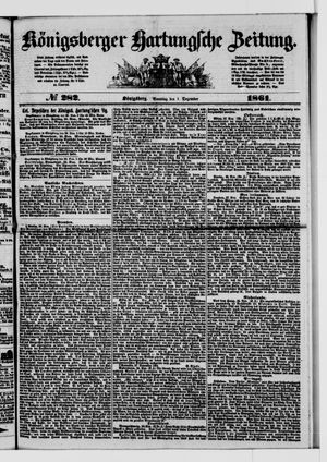 Königsberger Hartungsche Zeitung on Dec 1, 1861