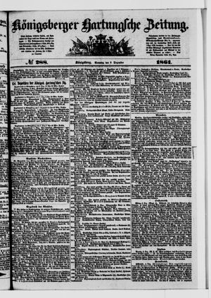 Königsberger Hartungsche Zeitung vom 08.12.1861