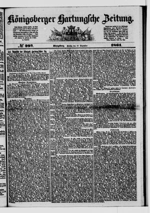 Königsberger Hartungsche Zeitung vom 13.12.1861
