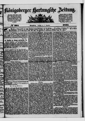Königsberger Hartungsche Zeitung on Dec 17, 1861