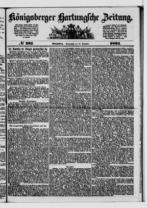 Königsberger Hartungsche Zeitung on Dec 19, 1861