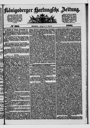 Königsberger Hartungsche Zeitung vom 20.12.1861
