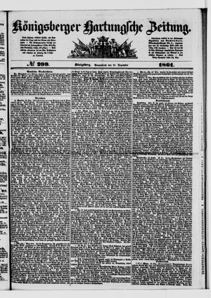 Königsberger Hartungsche Zeitung vom 21.12.1861