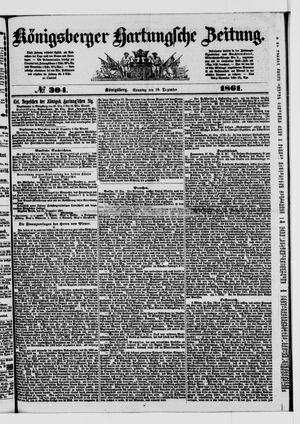 Königsberger Hartungsche Zeitung on Dec 29, 1861