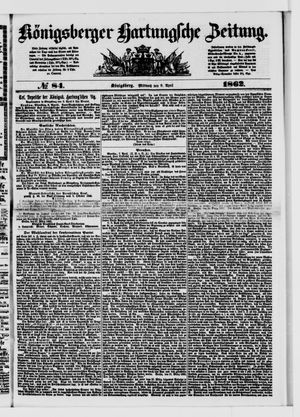 Königsberger Hartungsche Zeitung vom 09.04.1862