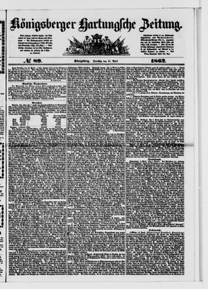 Königsberger Hartungsche Zeitung vom 15.04.1862