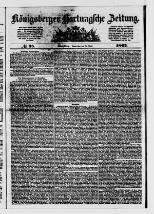 Königsberger Hartungsche Zeitung vom 24.04.1862
