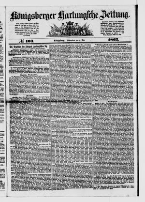 Königsberger Hartungsche Zeitung vom 03.05.1862