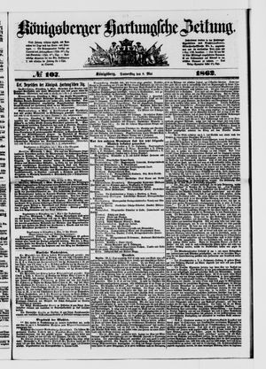 Königsberger Hartungsche Zeitung vom 08.05.1862
