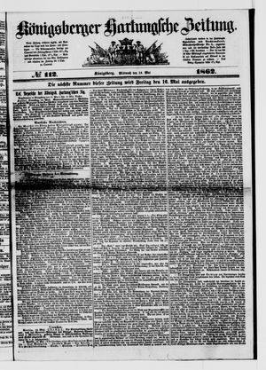 Königsberger Hartungsche Zeitung vom 14.05.1862