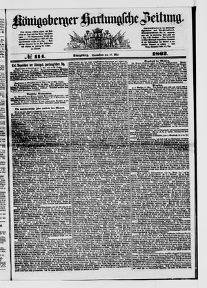 Königsberger Hartungsche Zeitung vom 17.05.1862