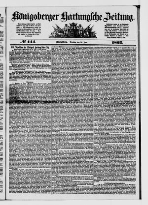 Königsberger Hartungsche Zeitung vom 24.06.1862