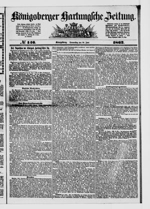 Königsberger Hartungsche Zeitung vom 26.06.1862