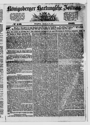 Königsberger Hartungsche Zeitung vom 29.06.1862