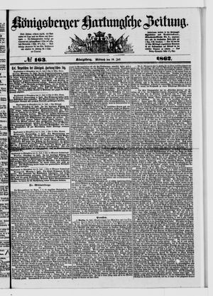 Königsberger Hartungsche Zeitung vom 16.07.1862