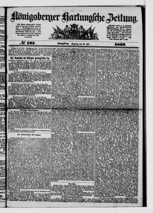 Königsberger Hartungsche Zeitung vom 20.07.1862
