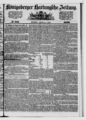 Königsberger Hartungsche Zeitung vom 07.08.1862