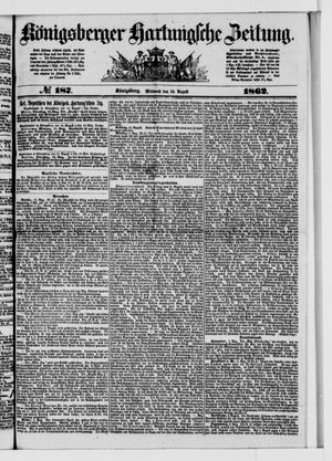 Königsberger Hartungsche Zeitung vom 13.08.1862