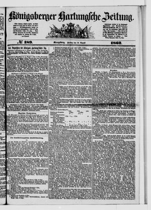 Königsberger Hartungsche Zeitung vom 15.08.1862