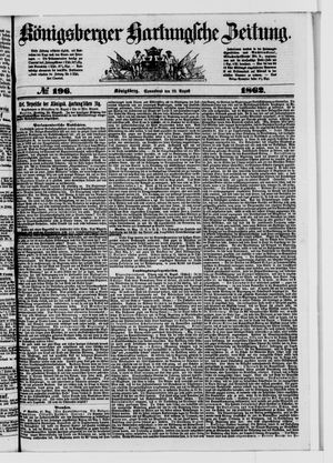 Königsberger Hartungsche Zeitung vom 23.08.1862