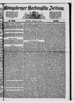 Königsberger Hartungsche Zeitung vom 27.08.1862