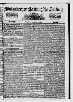 Königsberger Hartungsche Zeitung vom 28.08.1862