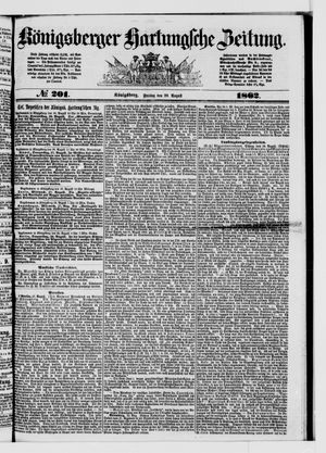 Königsberger Hartungsche Zeitung vom 29.08.1862