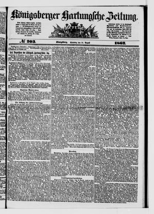 Königsberger Hartungsche Zeitung vom 31.08.1862