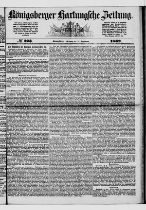 Königsberger Hartungsche Zeitung vom 24.09.1862