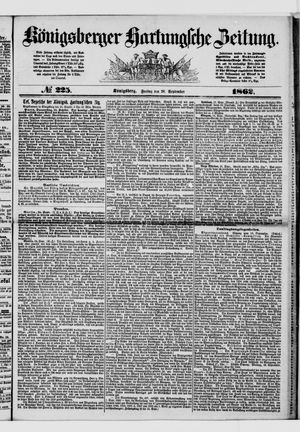 Königsberger Hartungsche Zeitung vom 26.09.1862