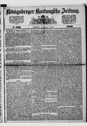 Königsberger Hartungsche Zeitung vom 02.10.1862
