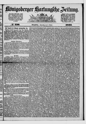 Königsberger Hartungsche Zeitung vom 09.10.1862