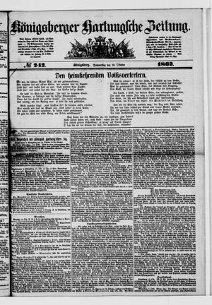 Königsberger Hartungsche Zeitung vom 16.10.1862