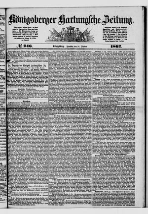 Königsberger Hartungsche Zeitung vom 21.10.1862