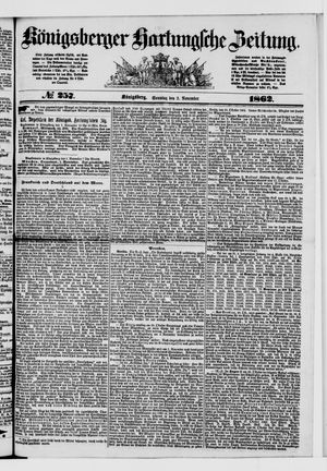 Königsberger Hartungsche Zeitung vom 02.11.1862