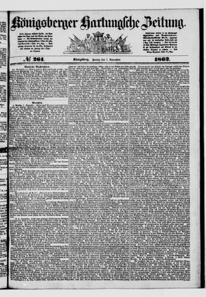 Königsberger Hartungsche Zeitung vom 07.11.1862