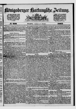 Königsberger Hartungsche Zeitung vom 18.11.1862