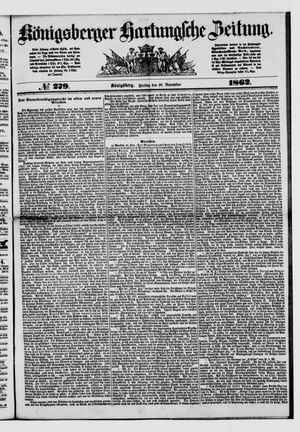 Königsberger Hartungsche Zeitung on Nov 28, 1862