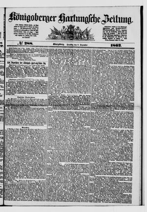 Königsberger Hartungsche Zeitung vom 09.12.1862